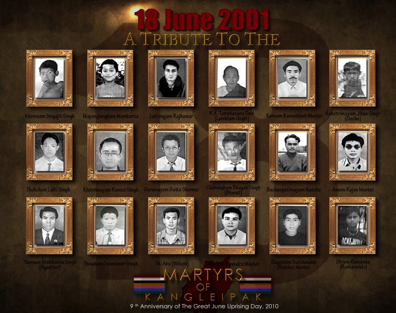 18 June 2001 - A tribute to all Martyrs :: Downloadable Wallpaper by Mahesh Konsam