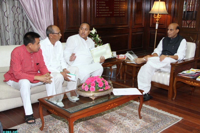 BJP, Manipur Team meet with Rajnath Singh, Minister of Home Affairs at Delhi 