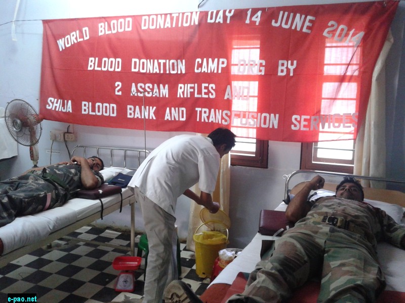 Blood Donation Camp At 2nd Assam Rifles, Thoubal