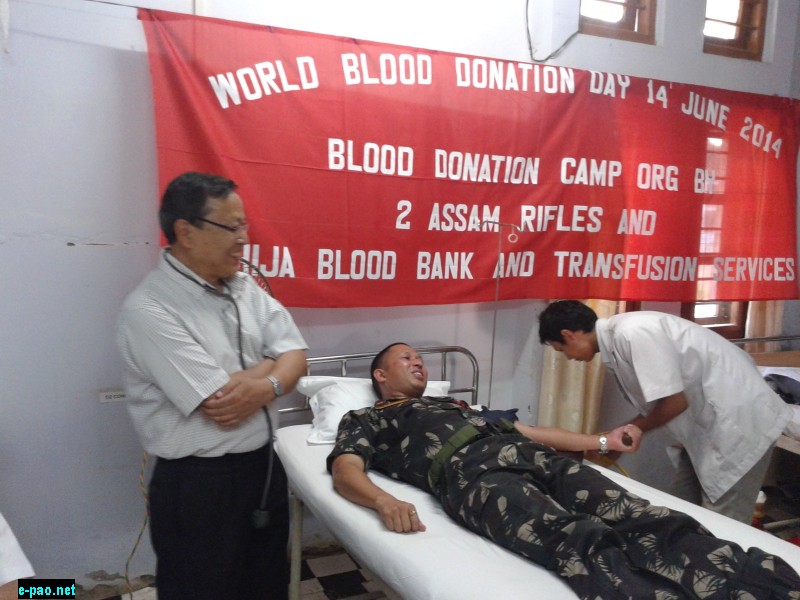 Blood Donation Camp At 2nd Assam Rifles, Thoubal