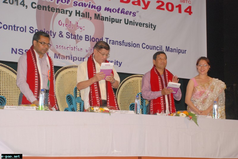 Book Release at   the Centenary Hall of Manipur University on June 24, 2014