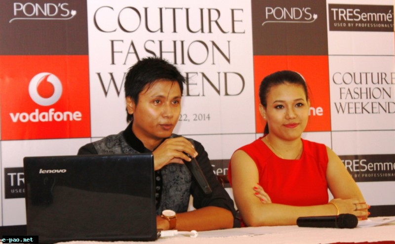 Abhijit Singha, Founder Proprietor- Mega Entertainment and Priyanka Choudhury, Show Director and Choreographer during the press conference   