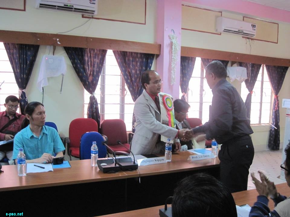 Kipgen's interaction with Manipur University Eimi Welfare Society and KRF