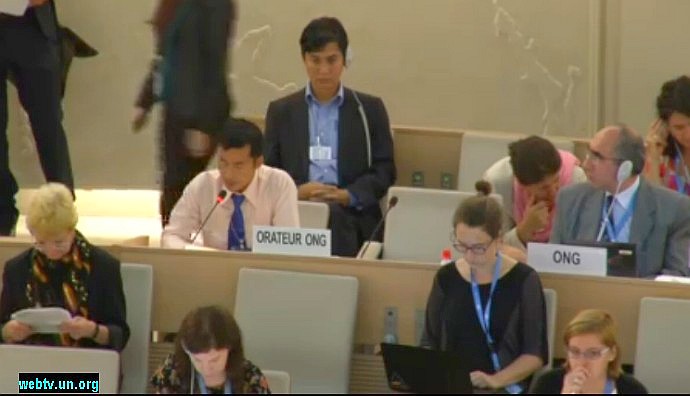 Thangjam Manorama's brother address the UN Human Rights Council on 13 June 2014