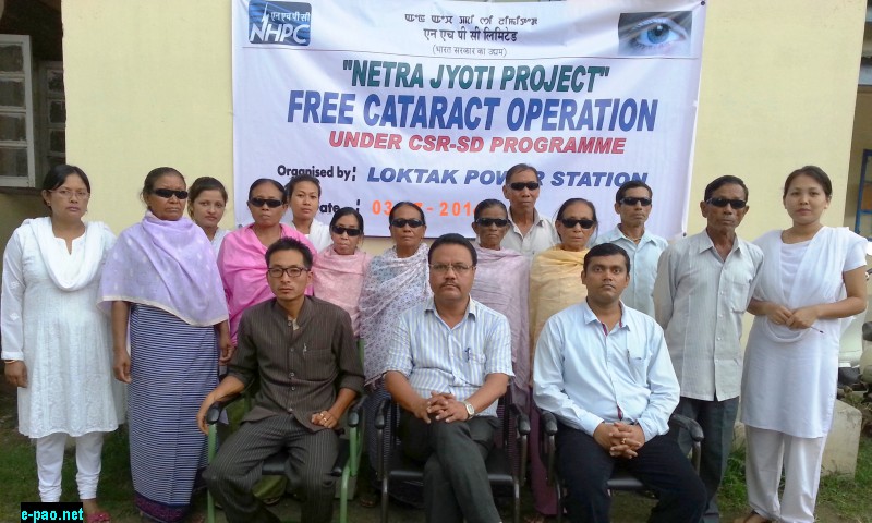 Free Cataract Operation (06th batch) at SHRI, Imphal  by  Loktak Power Station