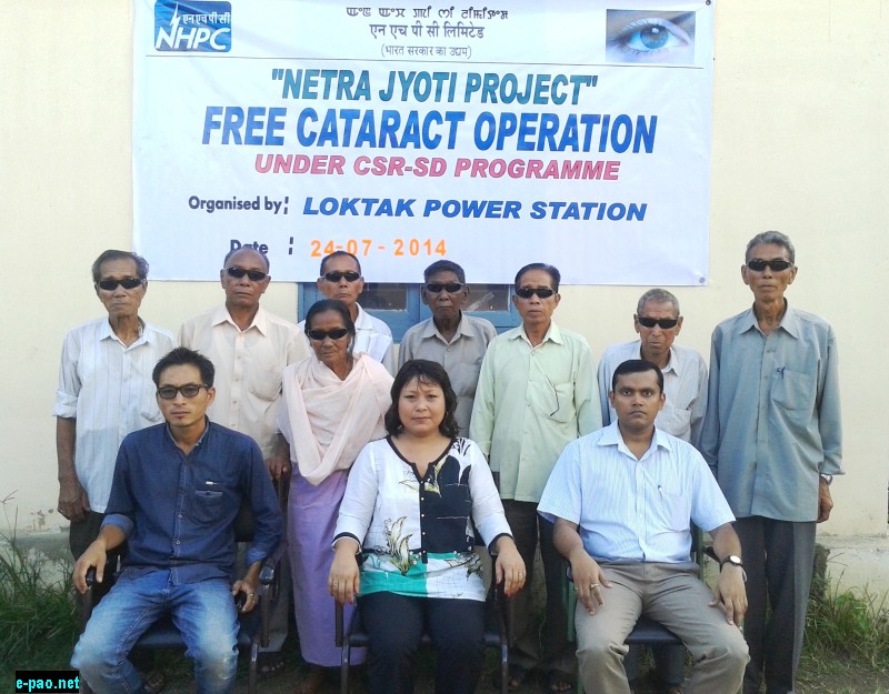 Free Cataract Operation (09th batch) held at SHRI, Imphal  by  Loktak Power Station