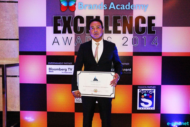 Takhelambam Sibaraj : Best Upcoming Serviced Apartments at National Best Excellence Entrepreneur Award