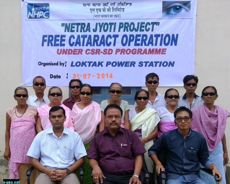 Free Cataract Operation (10th batch) held at SHRI, Imphal  by  Loktak Power Station