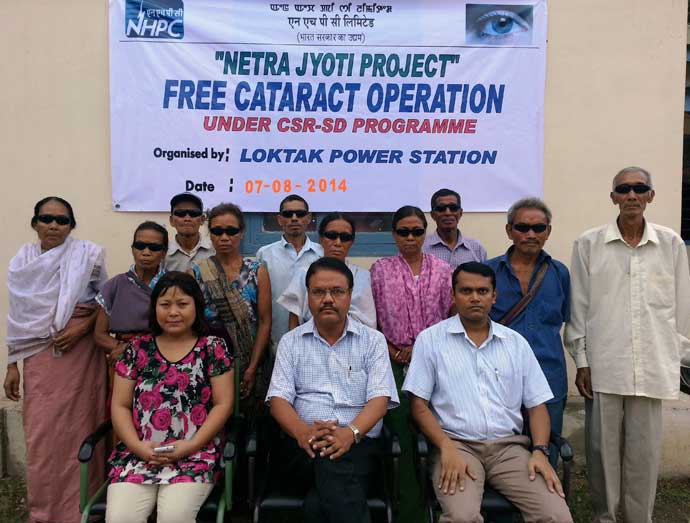 Free Cataract Operation (11th batch) held at SHRI, Imphal  by  Loktak Power Station