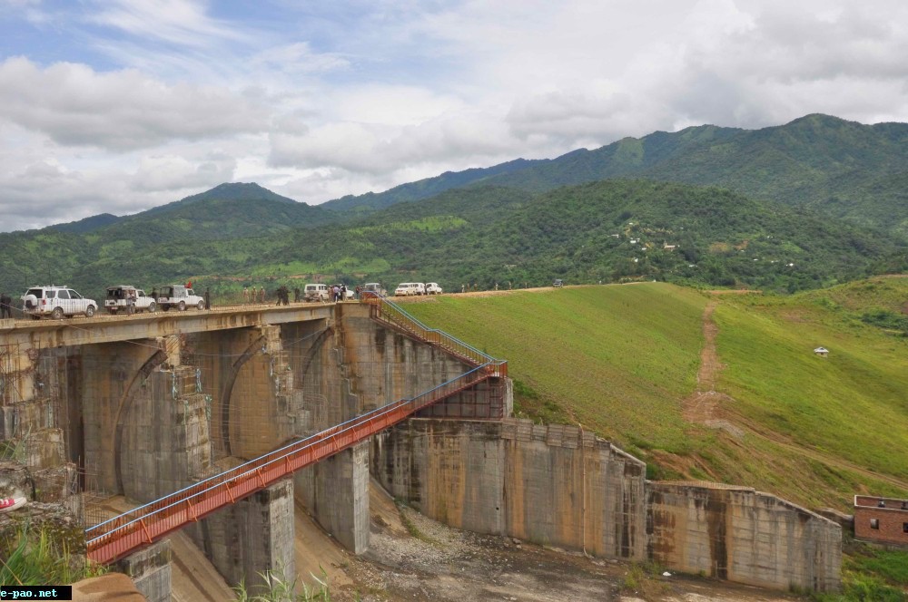 Construction of Thoubal Dam underway as on 16th August 2014