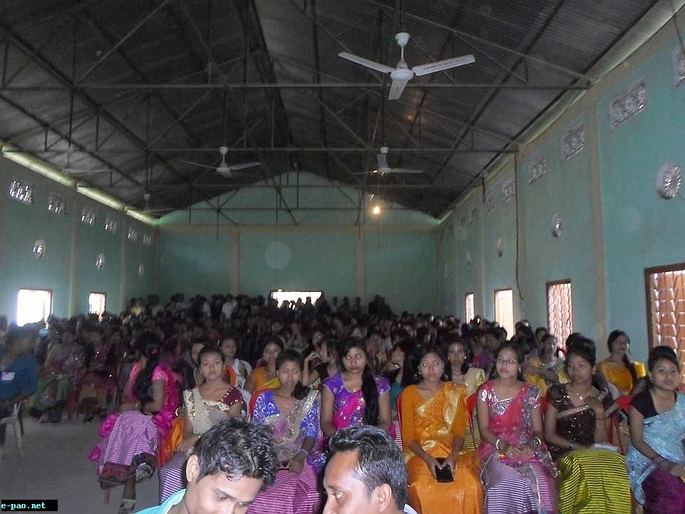 Students of 25 Manipuri villages of Nagaon District, Assam gathered at Manipuri Sahitya Parisad hall during the annual conference, AAMSU dated 14-09-2014