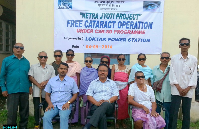 Free Cataract Operation (15th batch) held at SHRI, Imphal by Loktak Power Station