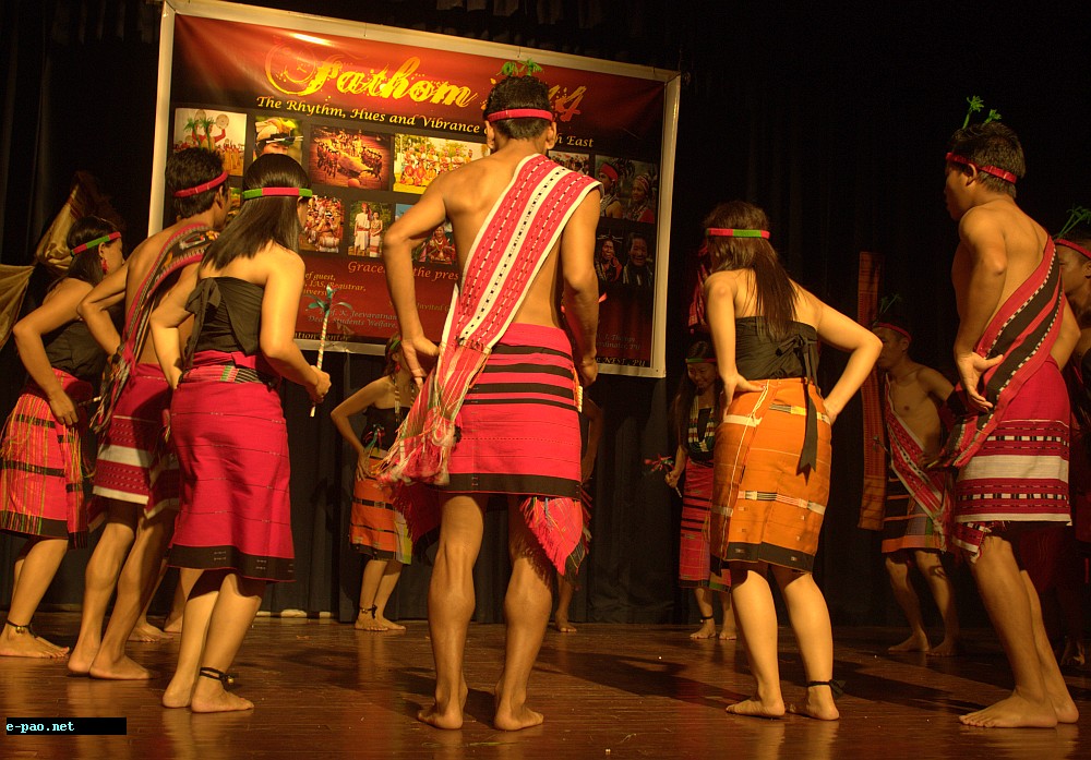 Tangkhul Dance at FATHOM 2014: A Cultural Extravaganza of North-East India at Pondicherry on 27 September, 2014