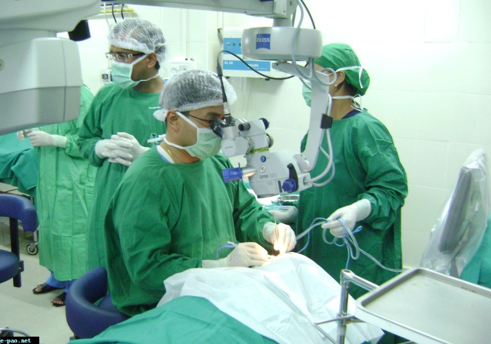 Free Cataract Surgery of 1st Phase held at District Hospital, Churachandpur on 11 September 2014