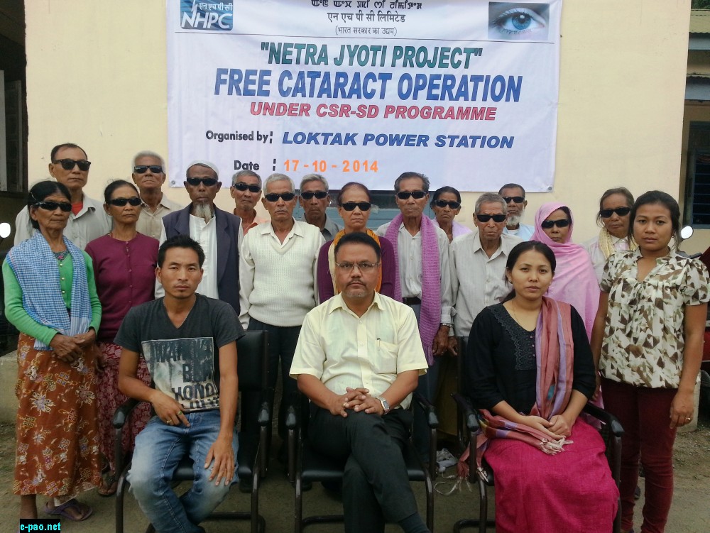 Free Cataract Operation (20th batch) held at SHRI, Imphal by Loktak Power Station