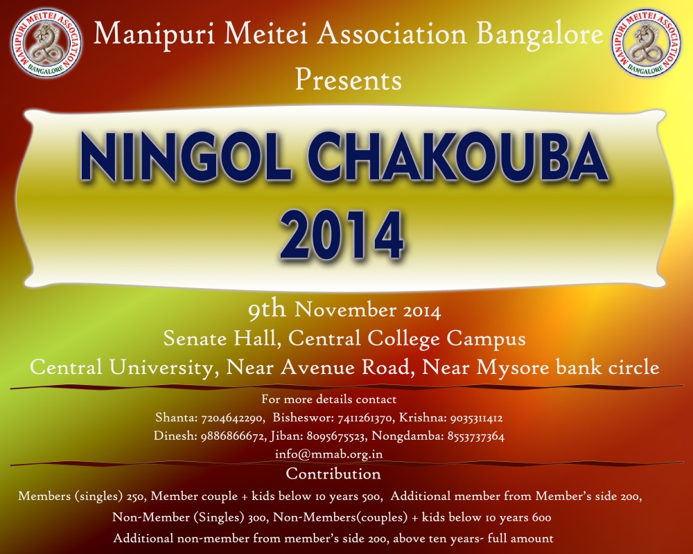 Organising annual Ningol Chakouba celebrations at Bangalore 