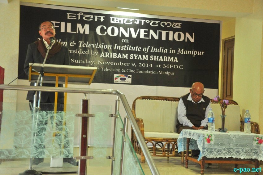 3rd film Convention on 3rd film & Television Institute of India in Manipur on 9 Nov 2014 at MFDC organised by Television and Cine foundation, Manipur 
