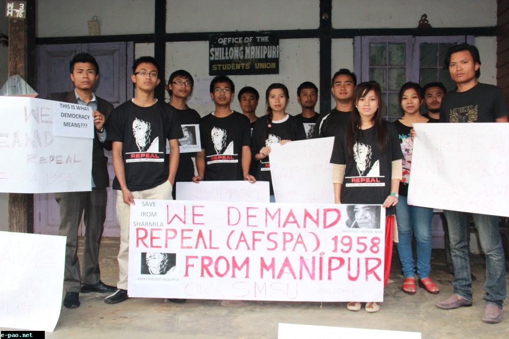  Shillong Manipuri Students against AFSPA on 5th November, 2014 