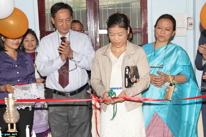 Inauguration of Shija Cosmetic Centre by MC Mary Kom  on 18 Nov 2014