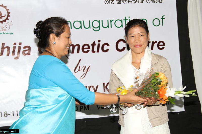 Inauguration of Shija Cosmetic Centre by MC Mary Kom  on 18 Nov 2014