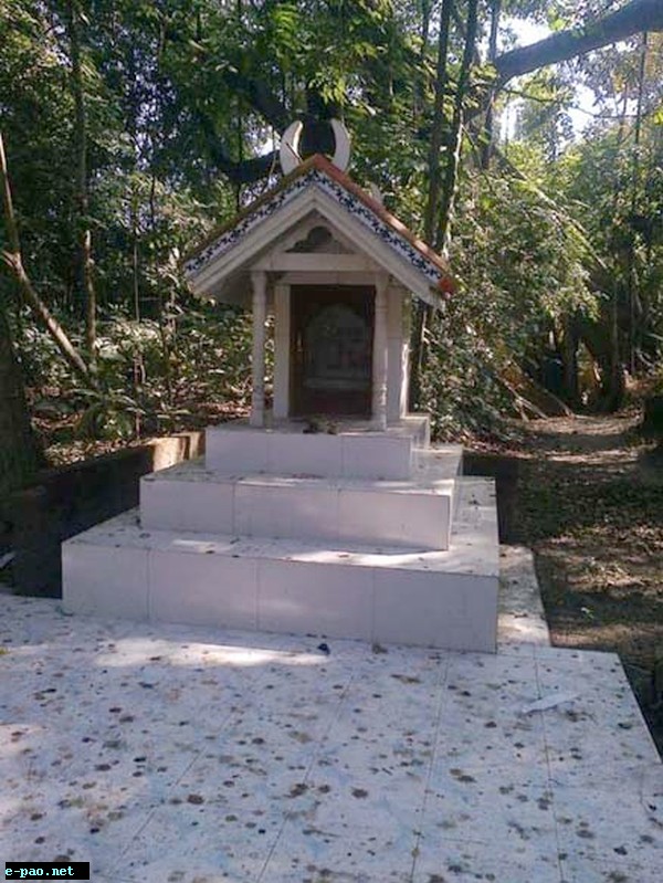  A small shrine dedicated to the miraculous event that happened in 2009