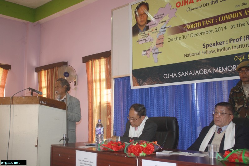 Fourth Ojha Sanajaoba Memorial Lecture 2014 Proceedings on 30th December, 2014