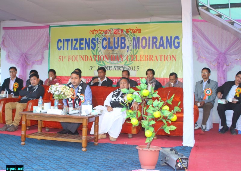 Citizens' Club Moirang - 51st Foundation Day on January 03 2015  