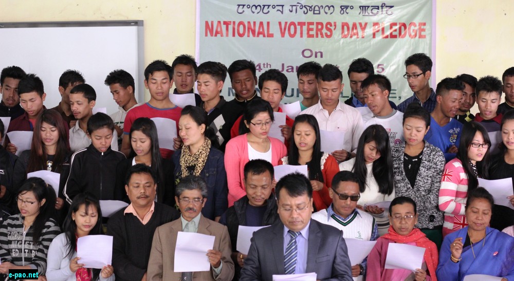 National Voters Day observed  at Manipur College, Imphal 