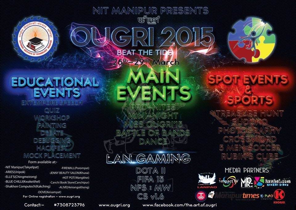 Ougri 2015 : Beat the Tide : NIT Manipur Presents