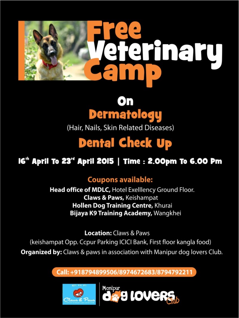 Free Veterinary Camp on dermatological disease and dental check 