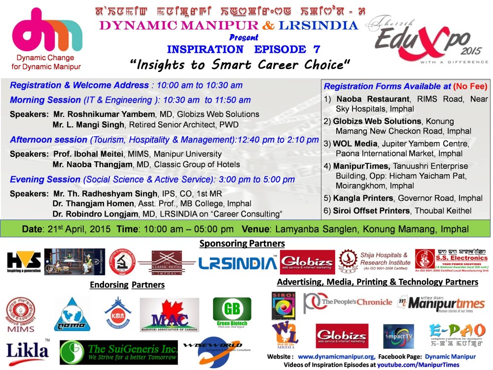 Dynamic Manipur's Inspiration Episode 7 on 'Insights to Smart Career Choice'