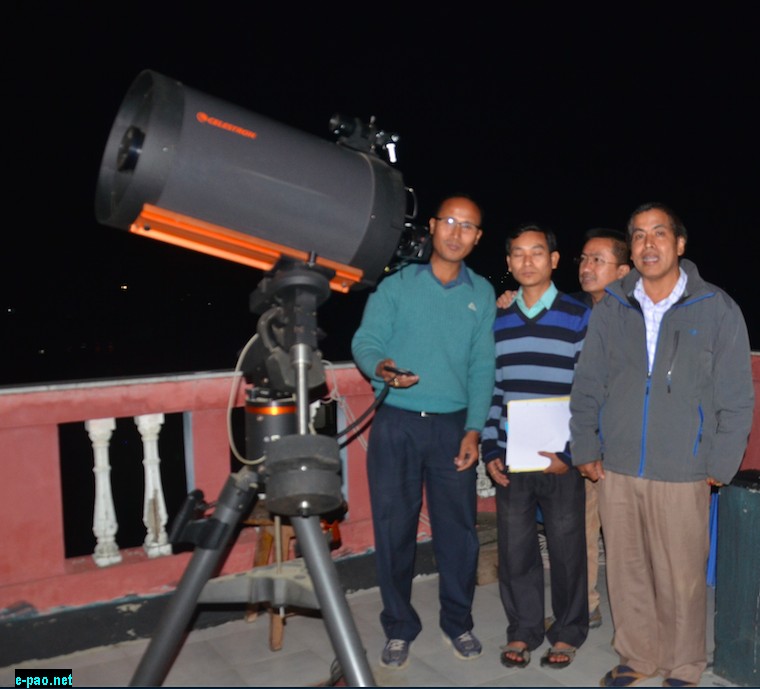 Lunar eclipse observed at Imphal on April 4, 2015