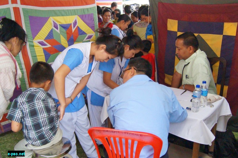 Health Camp at Churachandpur on 17th April, 2015 