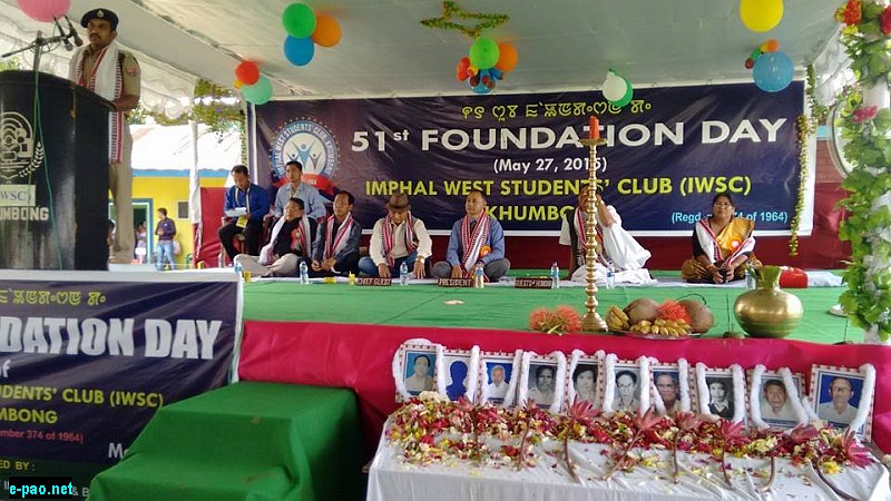 51st foundation day of Imphal West Students' Club (IWSC), Khumbong