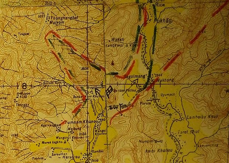  Flag in the map showing the RUNAWAY HILL 