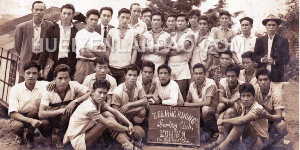 A Group photo of Zeliangrong Sporting Club in 1966 (with Gaimeibung inset)