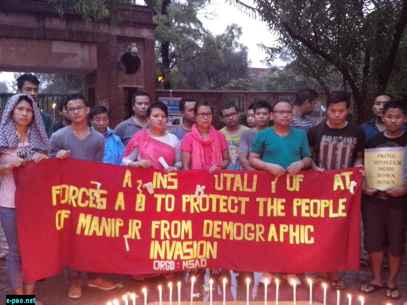 Manipuri's salute to Sapam Robinhood who sacrificed on 8th July, 2015 
