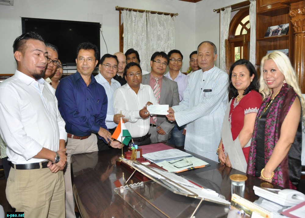 Knowledge Exchange Network (KEN), a global Manipuri diaspora enterprises, donated a sum of Rs 5 lakh to Chief Minister Relief Fund on  22nd August 2015