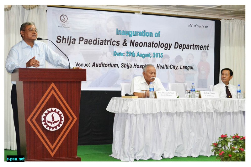 Inuaguration Of Shija Paediatrics & Neonatology Department