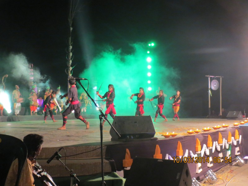 Rajen's students perform at Spring Festival in Nagaland