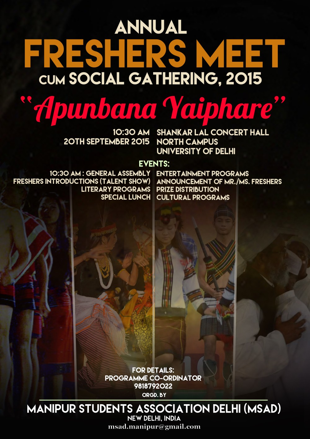 MSAD Annual Freshers' Meet cum Social Gathering 2015