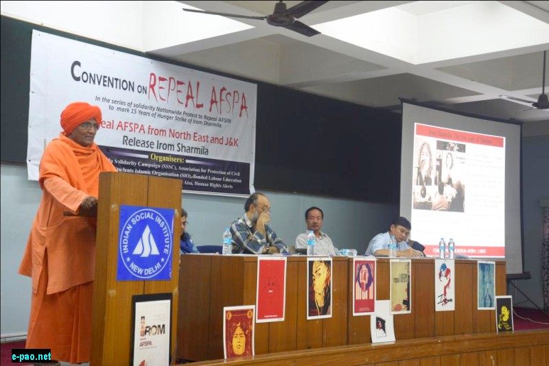 Convention on REPEAL AFSPA held at Delhi on 1st Nov 2015