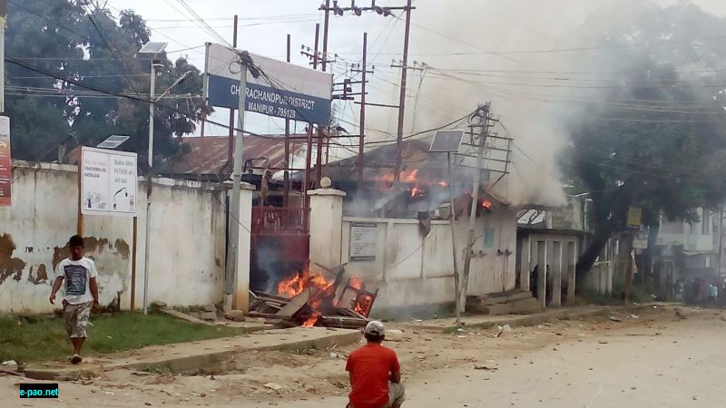 Ccpur police station burned