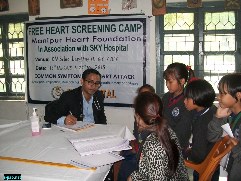 Free  Heart Screening Camp at Kendriya vidyalaya