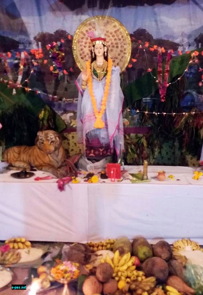 Goddess Ima Panthoibi at 'Ima Panthoibi Irat Thaoni' at Lanka Thoirenkhun, Nagaon District of Assam :: 21 October 2015
