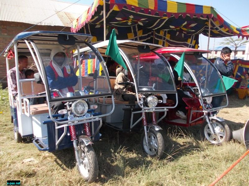Pollution Free Electronic Rickshaw Launched at Khangabok, Thoubal District