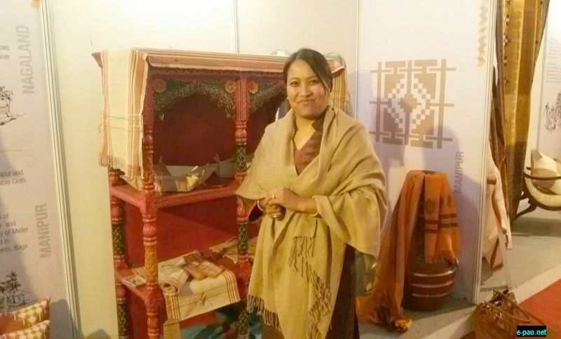 Chirom Indira at 'India Handloom' on 22nd December, 2015 at Craft Museum, Pragati Maidan, New Delhi