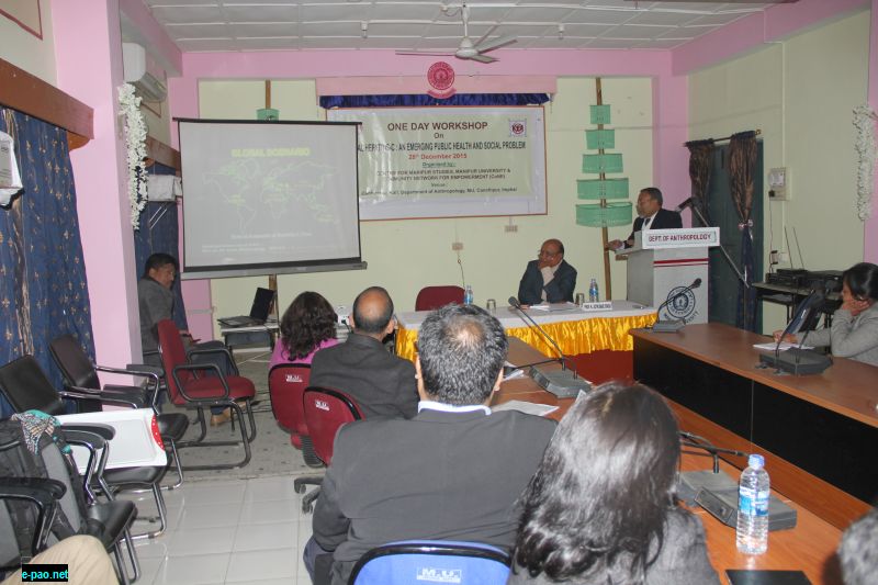 Workshop On Viral Hepatitis C at Department of Anthropology, Manipur University on 28th December 2015