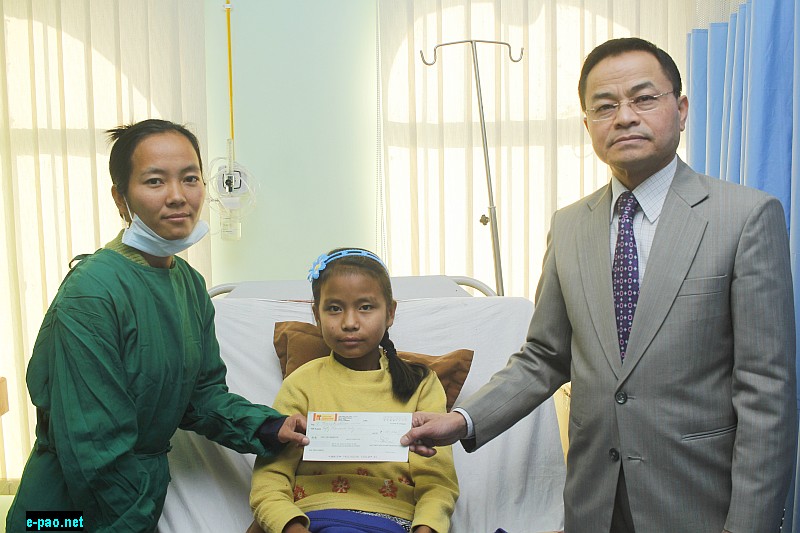  Fifty Thousand Rupees donated to a Child Heart Patient at Churachandpur