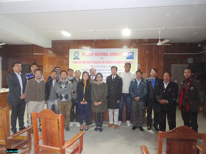Seminar On India's Act East Policy at Tribal Research Institute, Imphal on 28th  29th January, 2016
